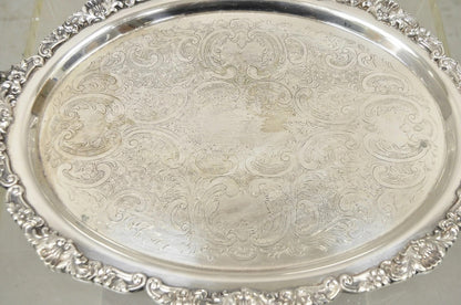 Vintage EPCA Bristol Silver by Poole 73 16 Silver Plated Oval Platter Bar Tray