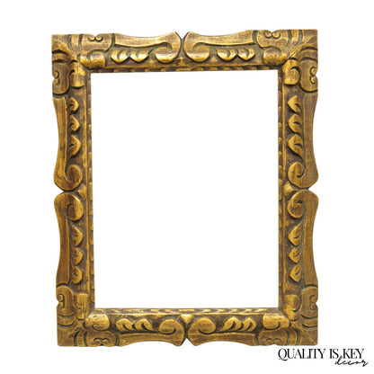 Vintage Italian Hollywood Regency Gold Gilt Wood Art Picture Frame 18.25 x 15.5