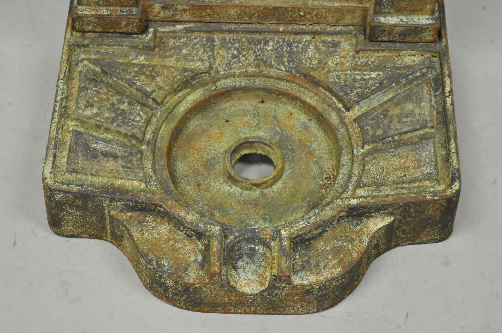 Cast Iron French Neoclassical Style Serpent Trident Outdoor Garden Wall Fountain