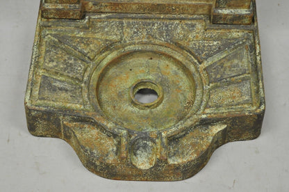 Cast Iron French Neoclassical Style Serpent Trident Outdoor Garden Wall Fountain