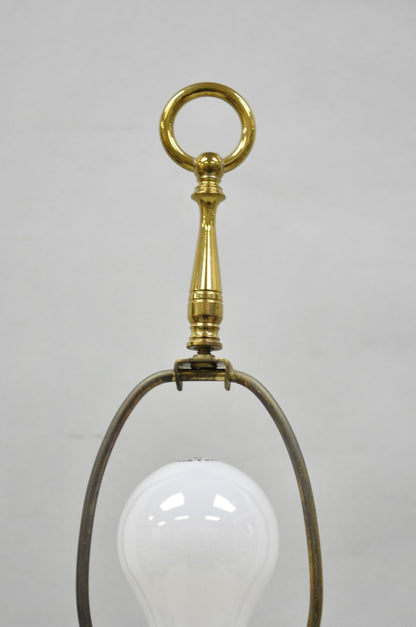 Vintage Remington Brass Equestrian Hunting Horn French Horn Table Lamp