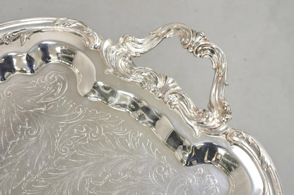 Vintage FB Rogers Victorian Silver Plated Tea Set with Tilting Pot - 6 Pcs