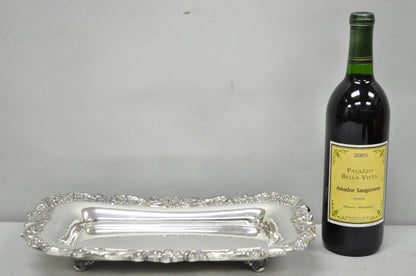 Vintage Sheffield Silver Co Victorian Silver Plated Footed Trinket Serving Dish
