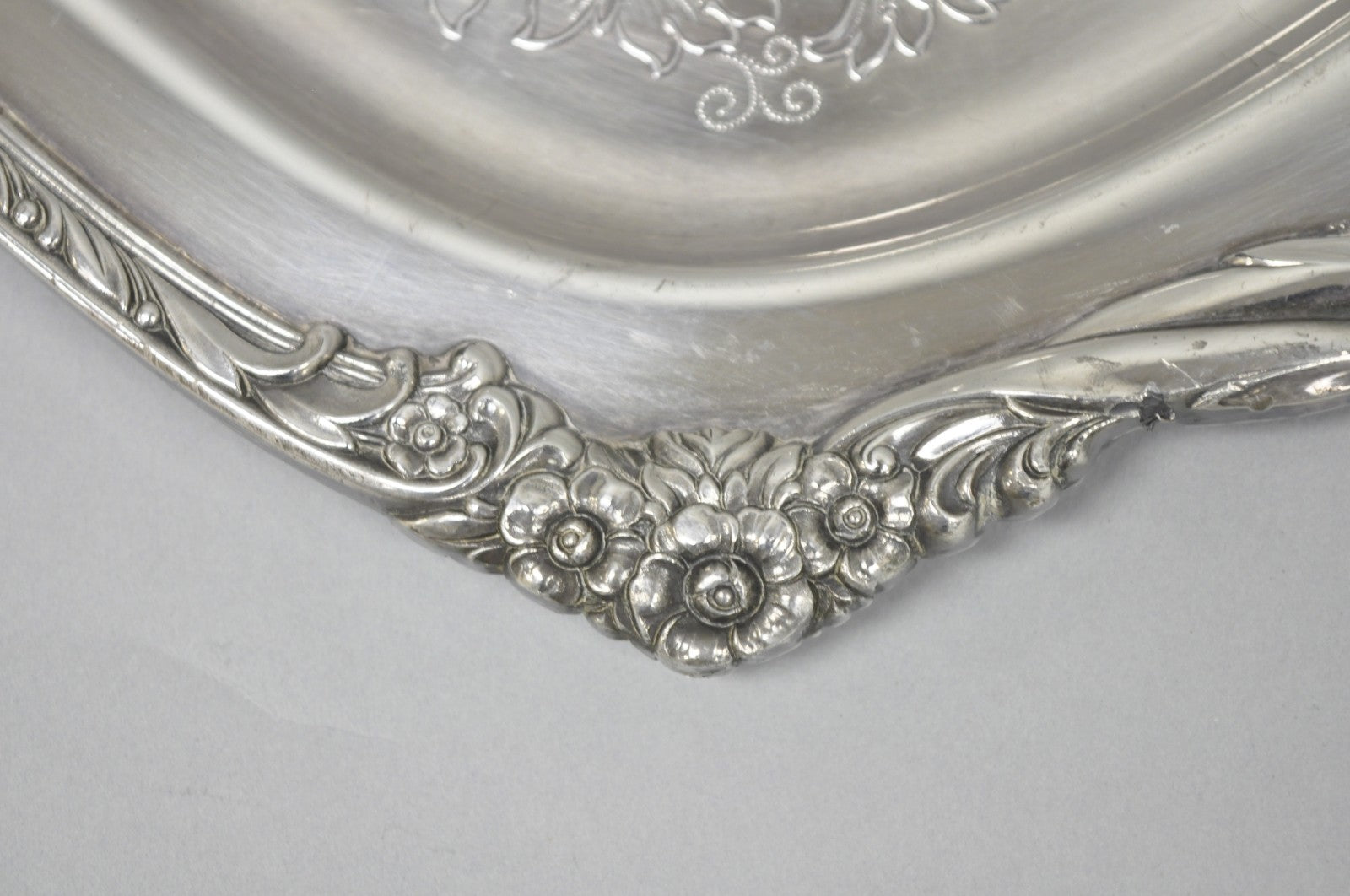 Vintage Rogers Bros. 1847 Heritage 9498 Silver Plated Serving Platter Bar Tray