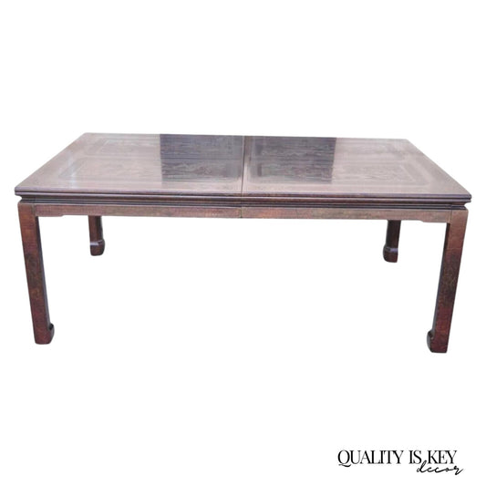 Mario Buatta for John Widdicomb Faux Tortoiseshell Chinoiserie Dining Table