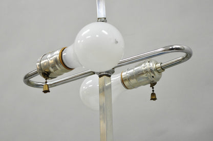 Vintage Chinoiserie Blue White Porcelain Hollywood Regency Dove Bird Table Lamp