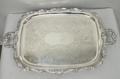 Vintage Poole EPCA Sevenoaks 650 Large Silver Plated Serving Platter Bar Tray B