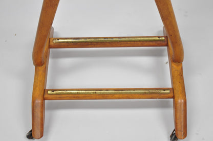 Vintage Fratelli Reguitti Italian X-Form Beech Wood Gentleman's Clothing Valet