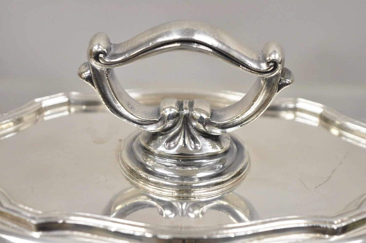 Vintage LBS Co Sheffield Silver Plated Lidded Vegetable Serving Dish