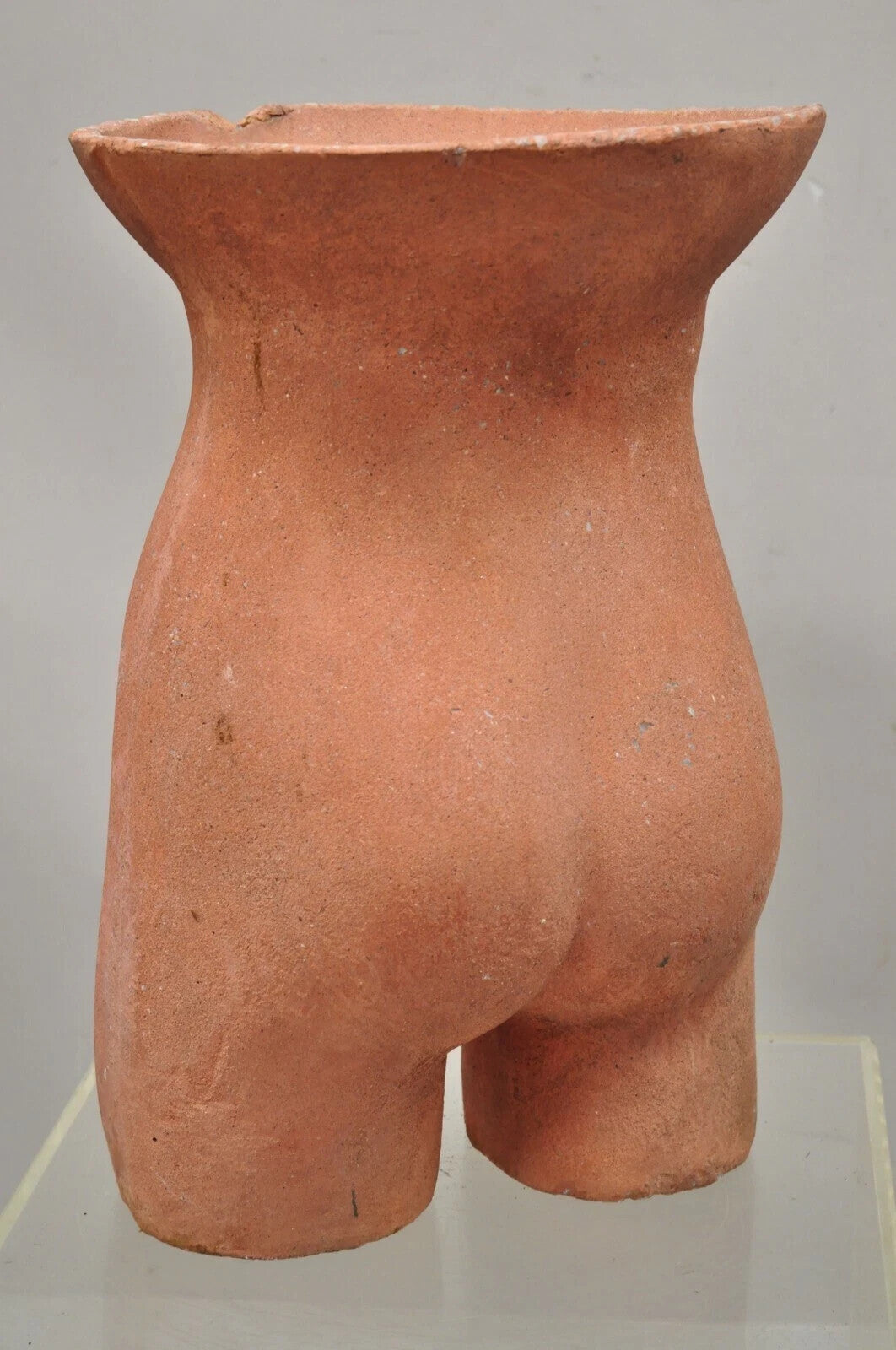 Gary Spradling Cast Stone Terracotta Nude Female Torso Sculpture Statue Table