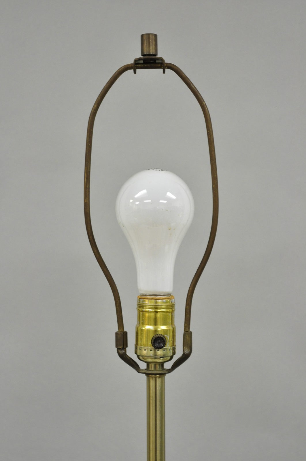 Vintage Richard Barr for Laurel Brutalist Mid Century Modern Metal Table Lamp