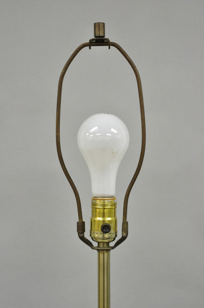 Vintage Richard Barr for Laurel Brutalist Mid Century Modern Metal Table Lamp