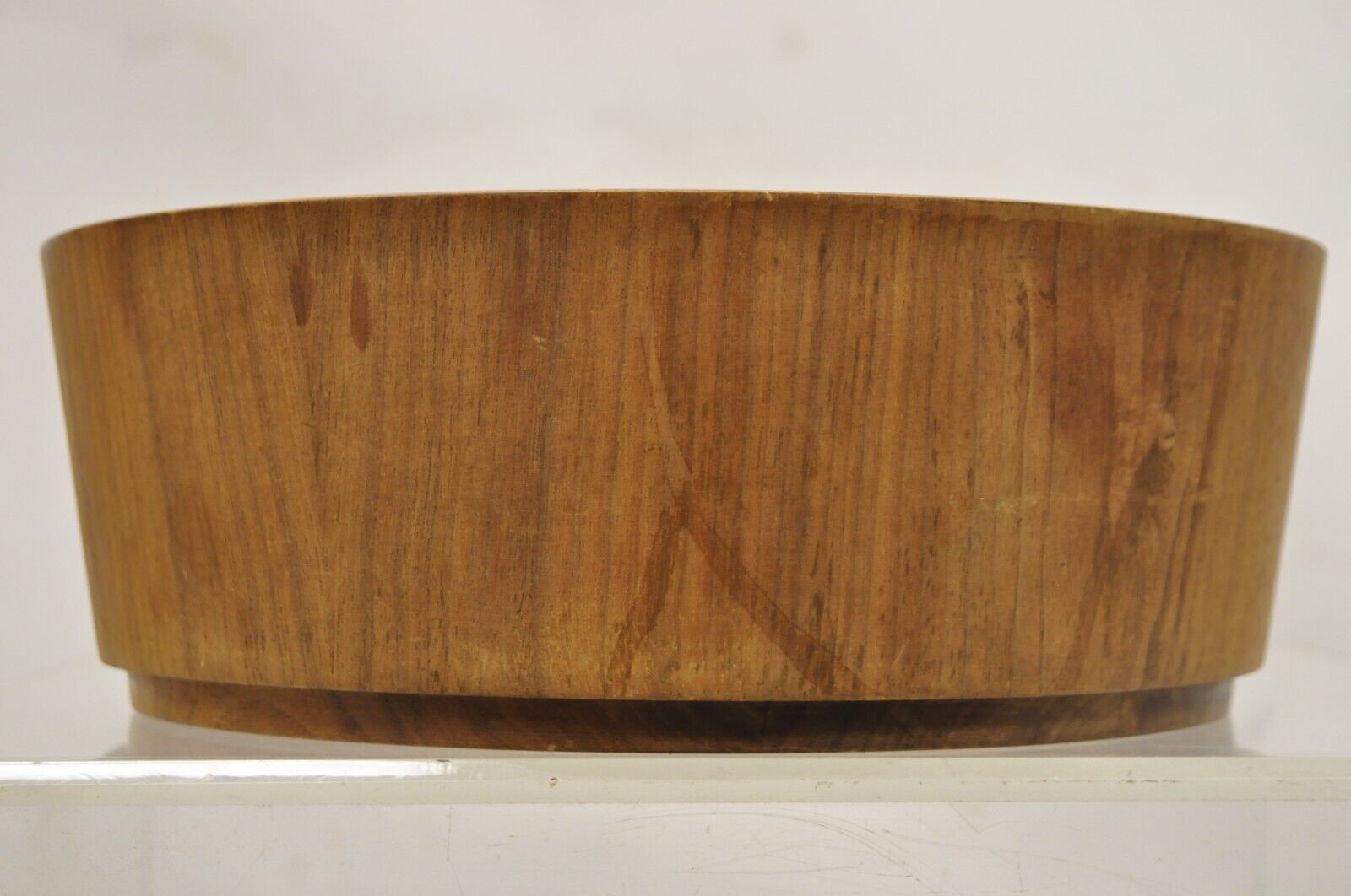 Vintage Gladmark Mid Century Danish Modern Staved Teak Salad Bowl Set