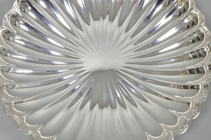 Antique Elkington English Regency 10.5" Round Scalloped Silver Plated Bowl Dish
