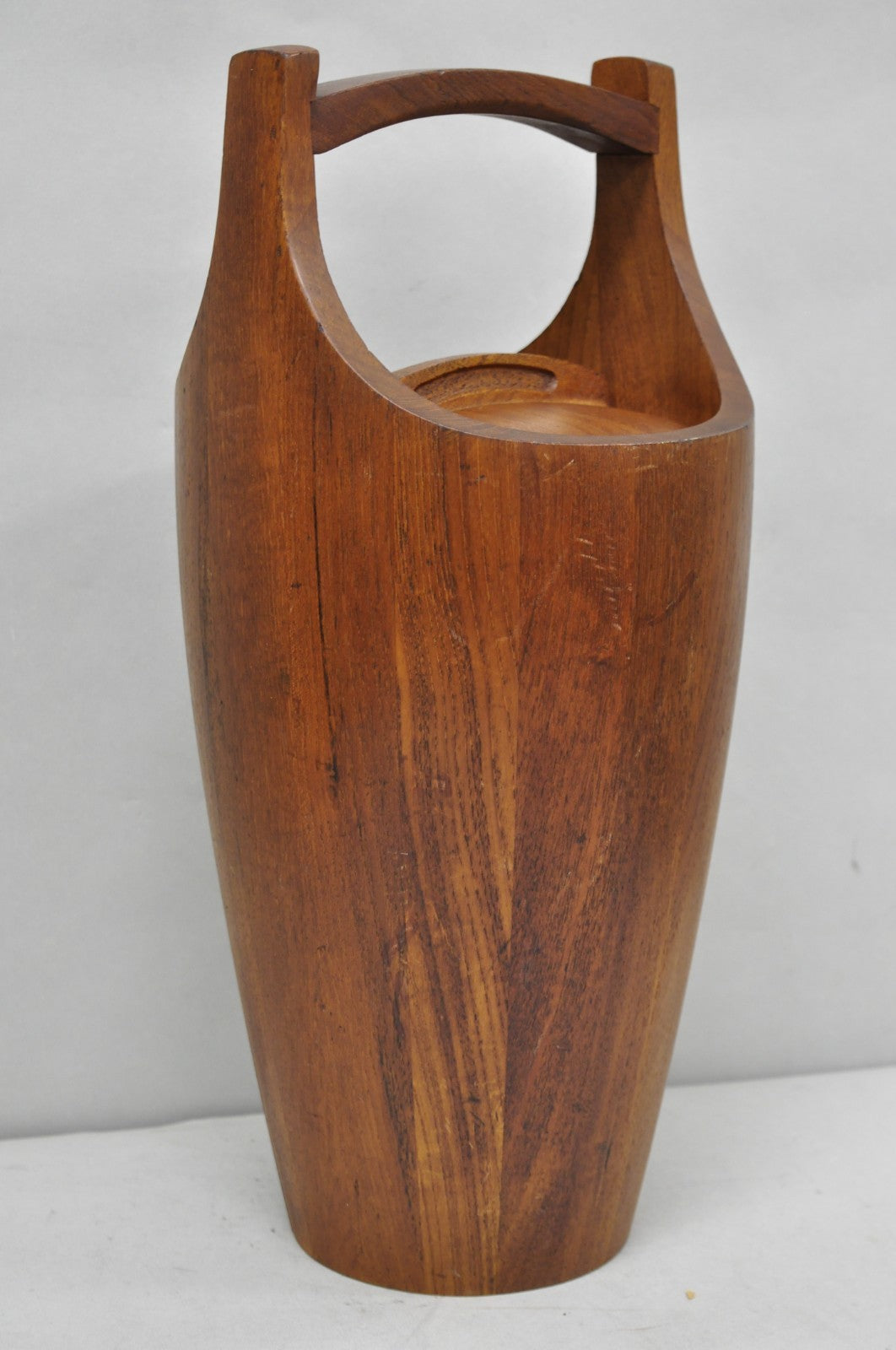Vintage Mid Century Danish Modern Staved Teak Jens Quistgaard Ice Bucket  Dansk