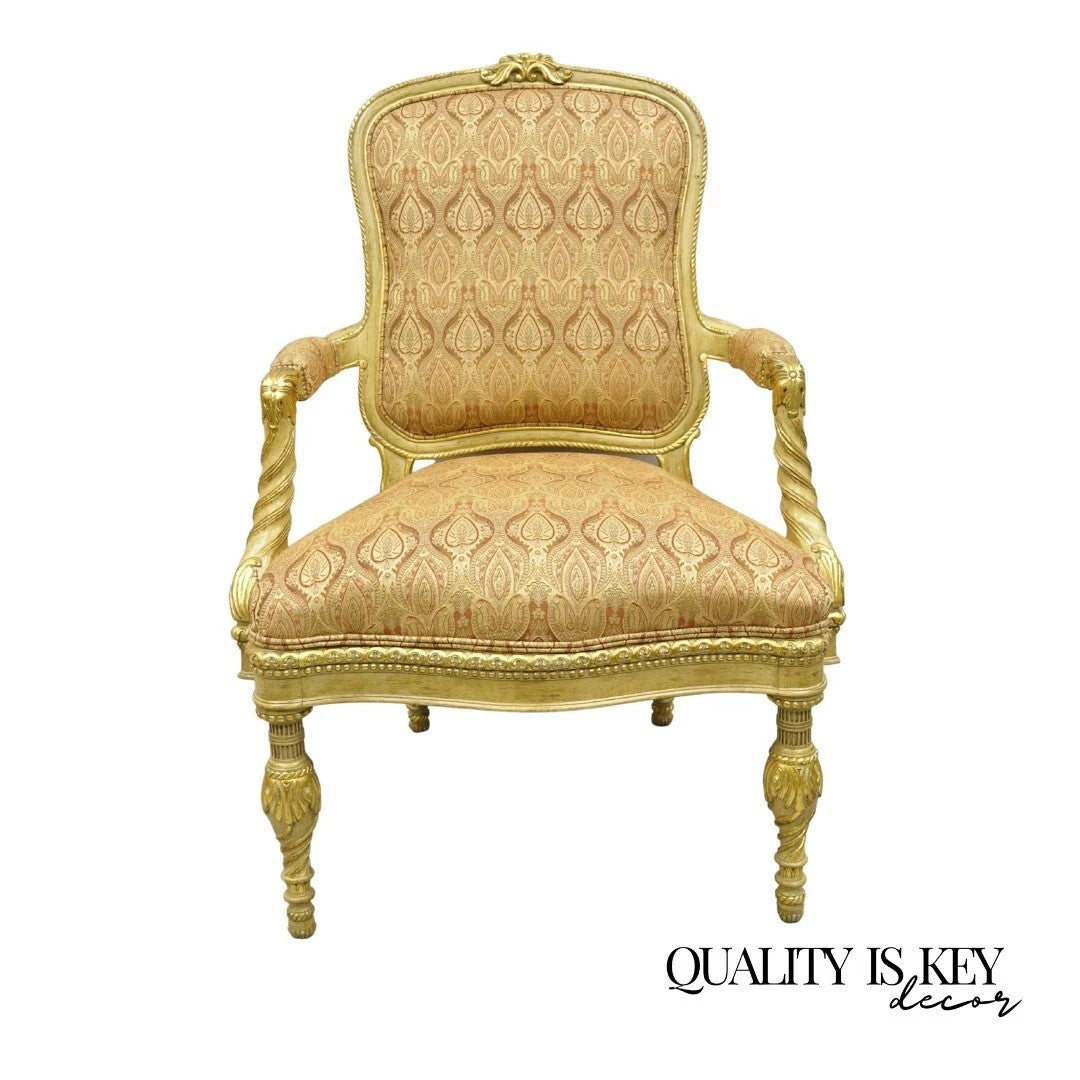 Oscar de la Renta Home Century Furniture Italian Neoclassical Lounge Arm Chair