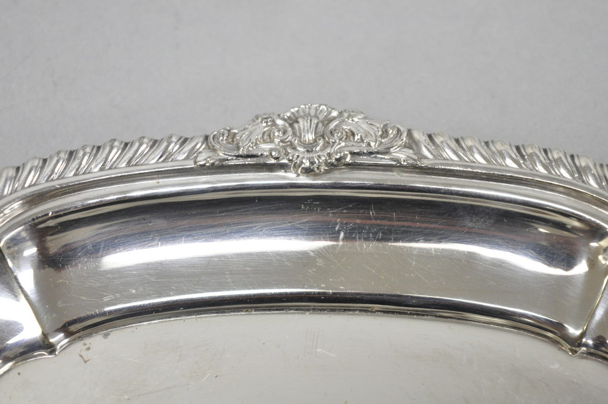 Vintage Gorham Y1130 Y1131 Victorian Silver Plated Gravy Sauce Boat & Underplate