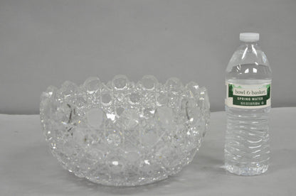 Antique Brilliant Cut Glass Victorian Saw Tooth Heavy 10" Candy Fruit Bowl