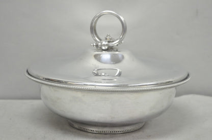 Vintage BW Buenilum Silver Plated Aluminum Art Nouveau Covered Serving Dish