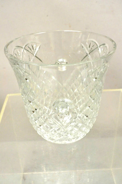 Vintage "1997 Ben Miller Memorial Winner" Diamond Cut Crystal Glass Ice Bucket