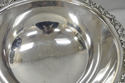 Vintage FB Rogers Silver Plated Victorian Style Punch Bowl Set w/ 10 Cups