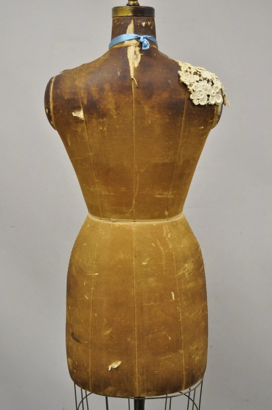 Antique J.R Bauman Model 1957 Size 14 Cage Dress Form Vintage Mannequin