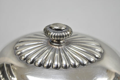 Antique Victorian Middletown Plate Co Silver Plated Fancy Covered Butter Dish