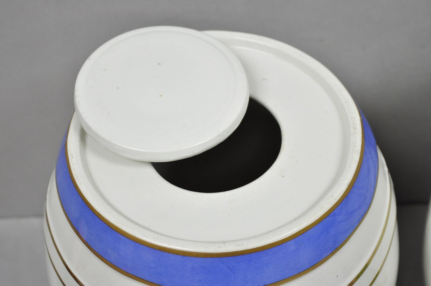 Antique Loftus London English Victorian Porcelain Spirits Whisky Barrels - Pair