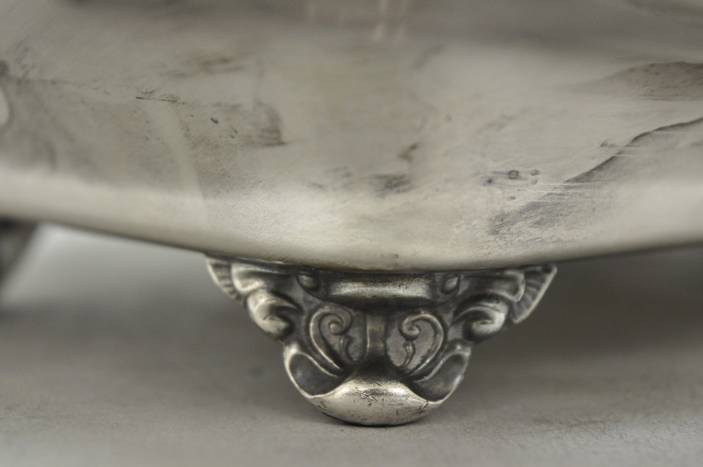 Vintage Sheffield Silver Co Victorian Silver Plated Footed Trinket Serving Dish