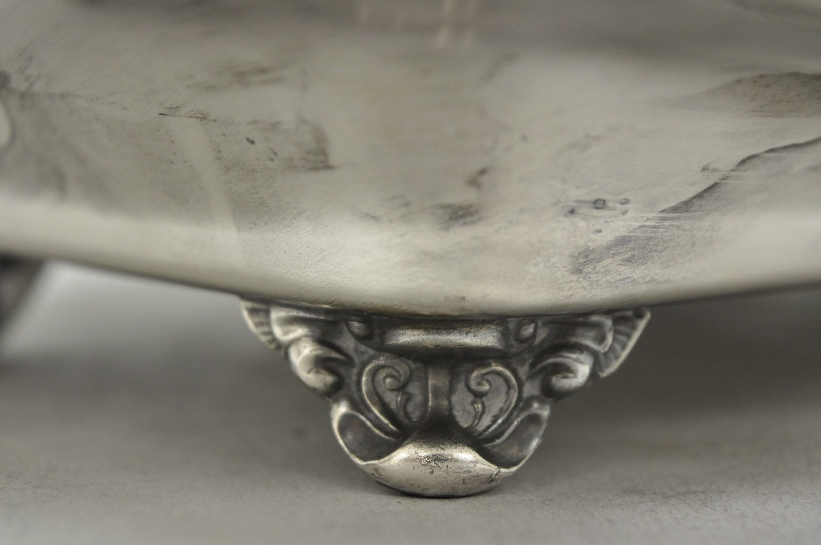 Vintage Sheffield Silver Co Victorian Silver Plated Footed Trinket Serving Dish