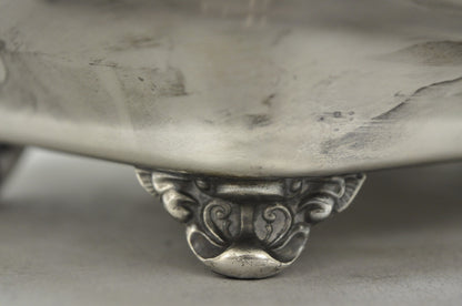 Vintage Sheffield Silver Co Victorian Silver Plated Footed Trinket Serving Dish