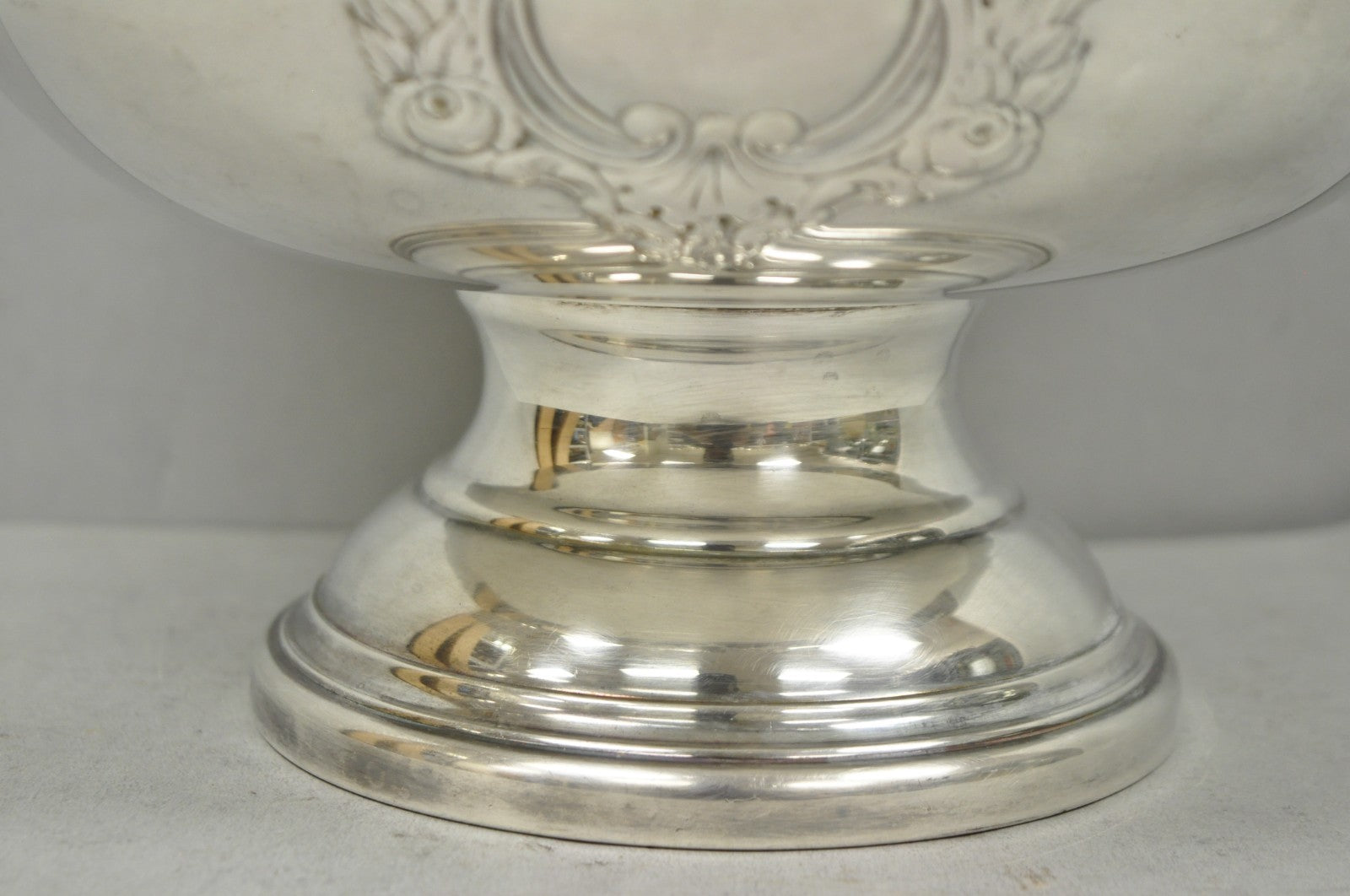 Vintage Leonard Victorian Silver Plated Punch Bowl Champagne Chiller Ice Bucket