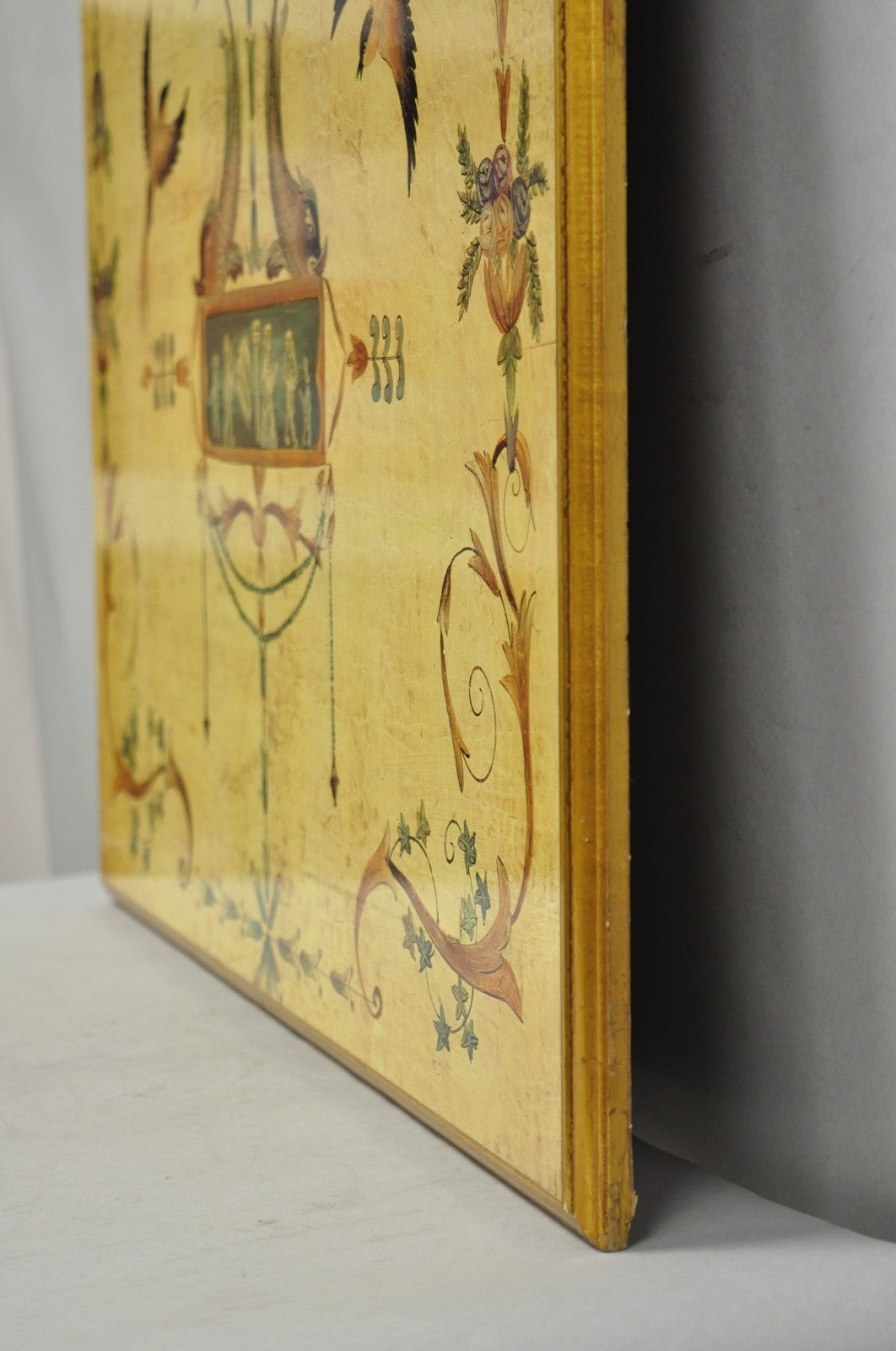 Vintage Ballard Design Neoclassical English Adams Style Printed Wall Art Picture