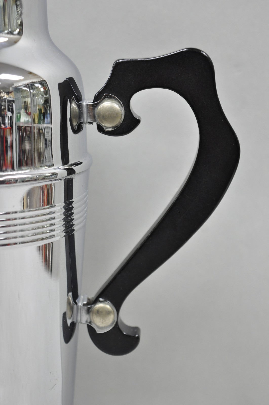 Vintage Art Deco Style Silver Plated Martini Bar Cocktail Shaker Pitcher