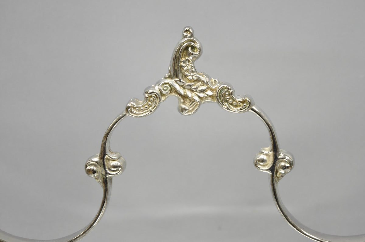 Vintage Godinger Silver Plated 2 Tier Buffet Server High Tea Pastry Plate Stand