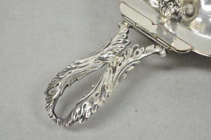 Antique English Regency Silver Plated Clam Shell Table Butler Serving Dish