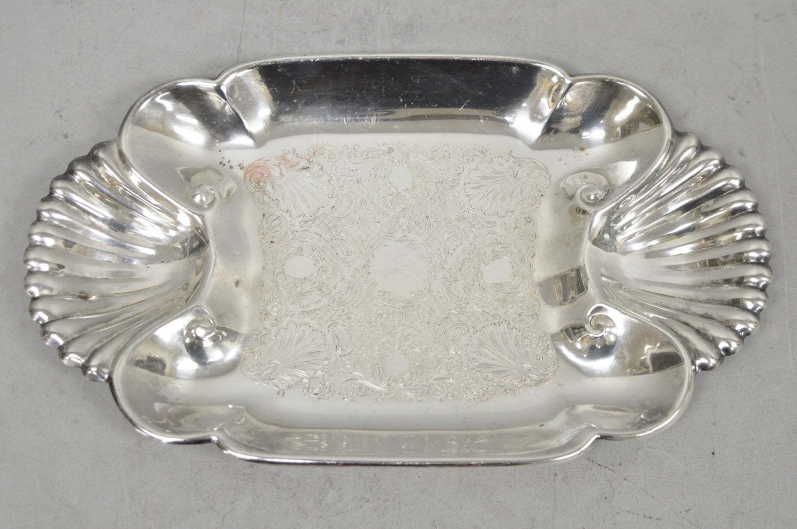 Vintage FB Rogers English Regency Style Silver Plated Candy Trinket Dish