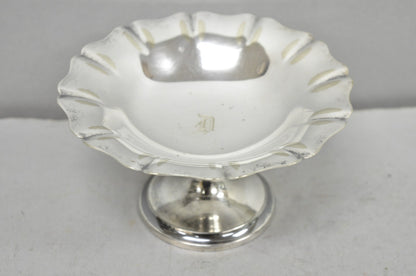 Antique "D" Monogram Victorian Homan Plate Shannon Silver Plated Compote Dish