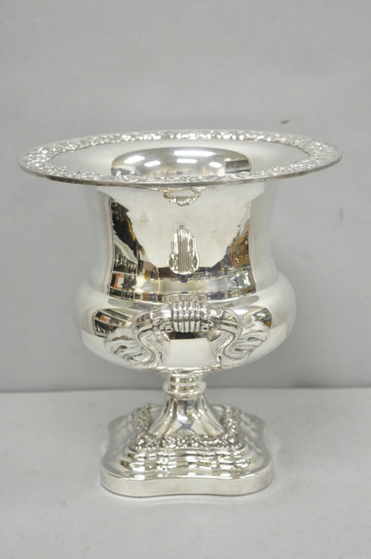 English Regency Silver Plated Trophy Cup Urn Champagne Chiller Ice Bucket by BSC