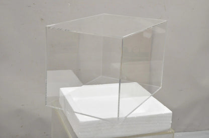 5 Sided 18" Clear Acrylic Lucite Vitrine Display Case Christine Taylor Coll.