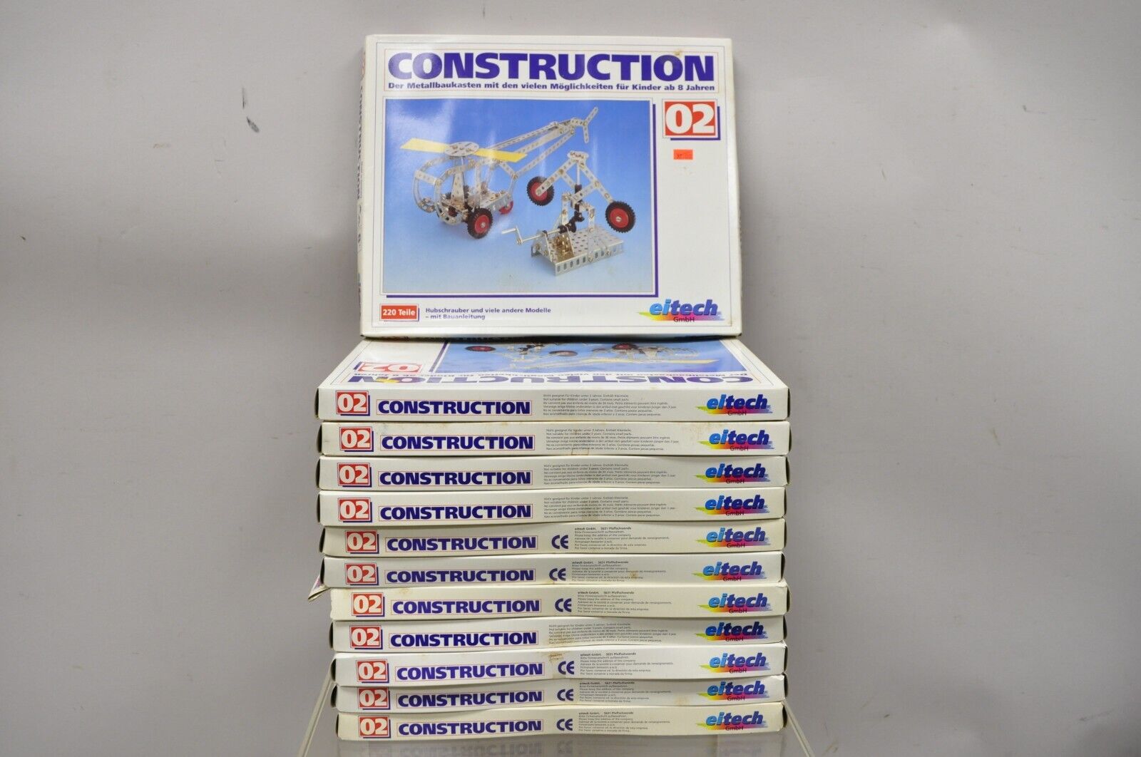 Vintage 1990s Eitech German Construction Model Erector Kit 02 Helicopter NOS