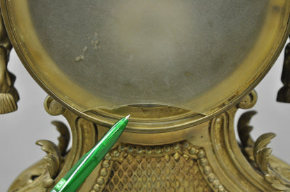 Antique G. Philippe for Palais Royal French Louis XV Style Bronze Figural Clock