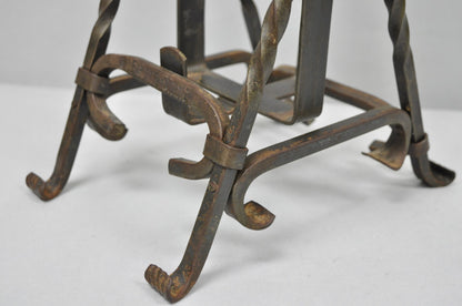 Antique German Arts & Crafts Wrought Iron Asbach Uralt 3 L Brandy Pourer Server