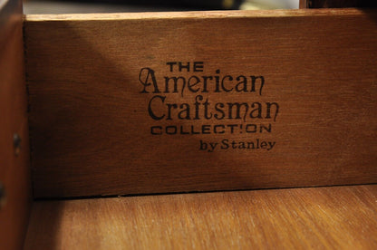 Stanley American Craftsman Cherry Wood Lexington Hutch China Display Cabinet