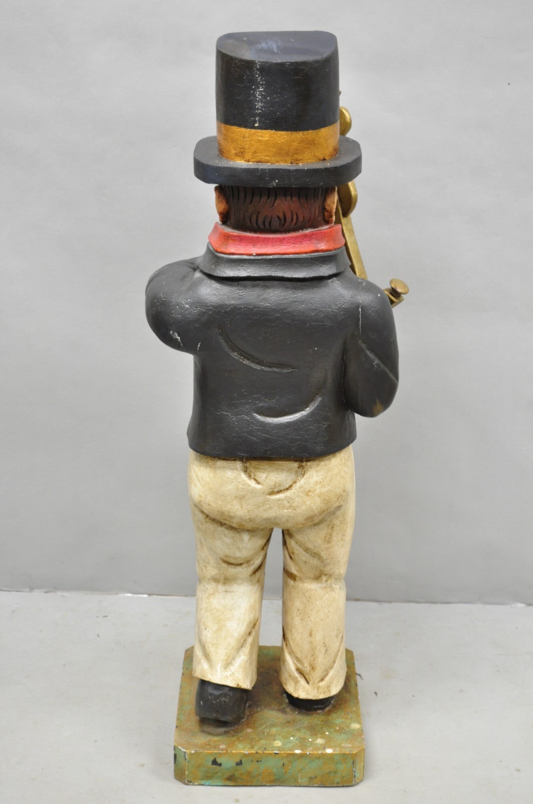 52" Tall Maritime Nautical Folk Art Carved Wood "Little Navigator" Statue Figure