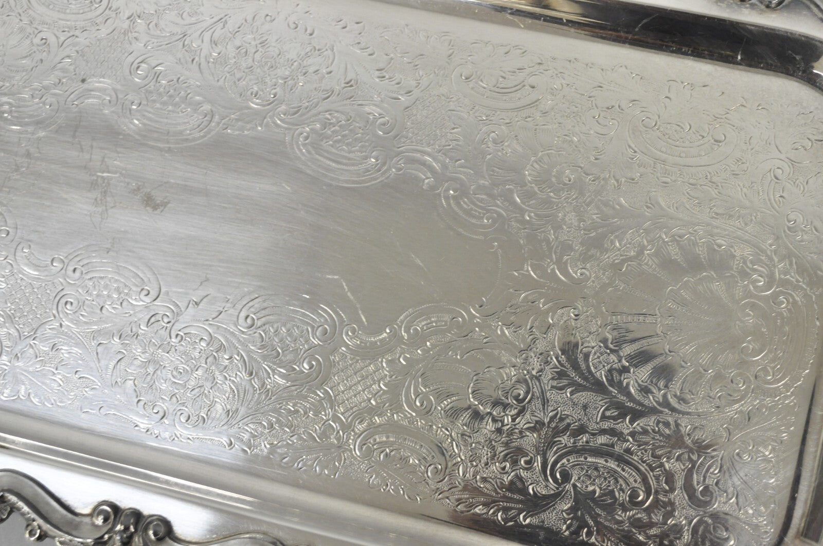 Bristol Silverplate by Poole 132 Silver Plated Narrow Serving Platter Dish Tray