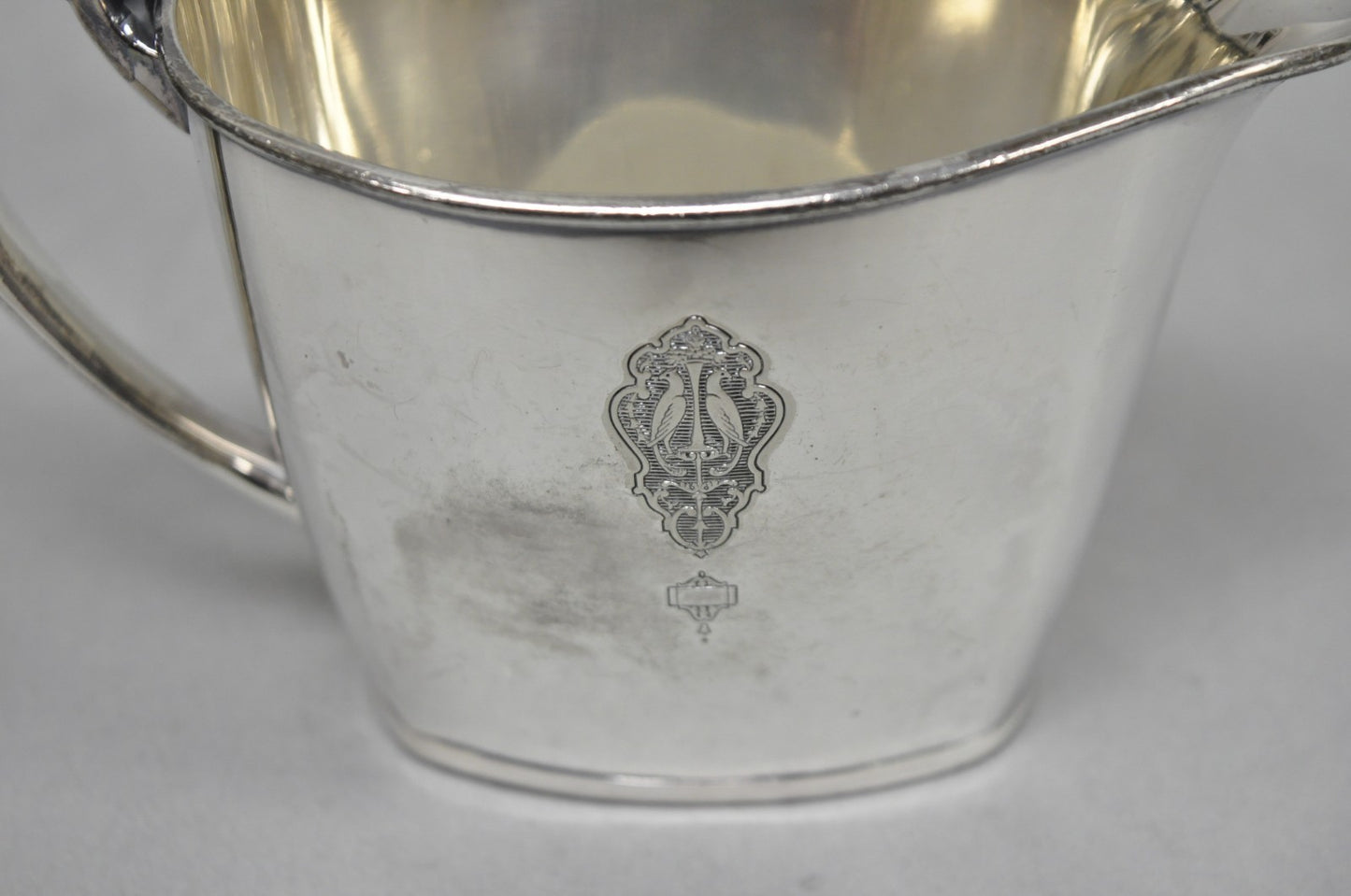 Antique Community Silver Plated Art Deco Birds of Paradise Tea Service Set 3 Pcs