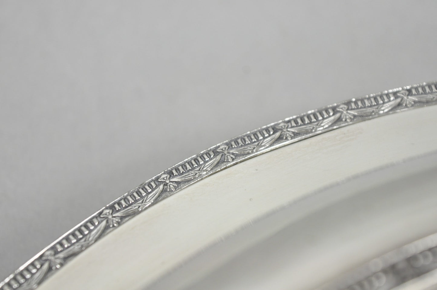 Vintage T&T Silver Plated Victorian Oval Vegetable Serving Platter w/ Drapes
