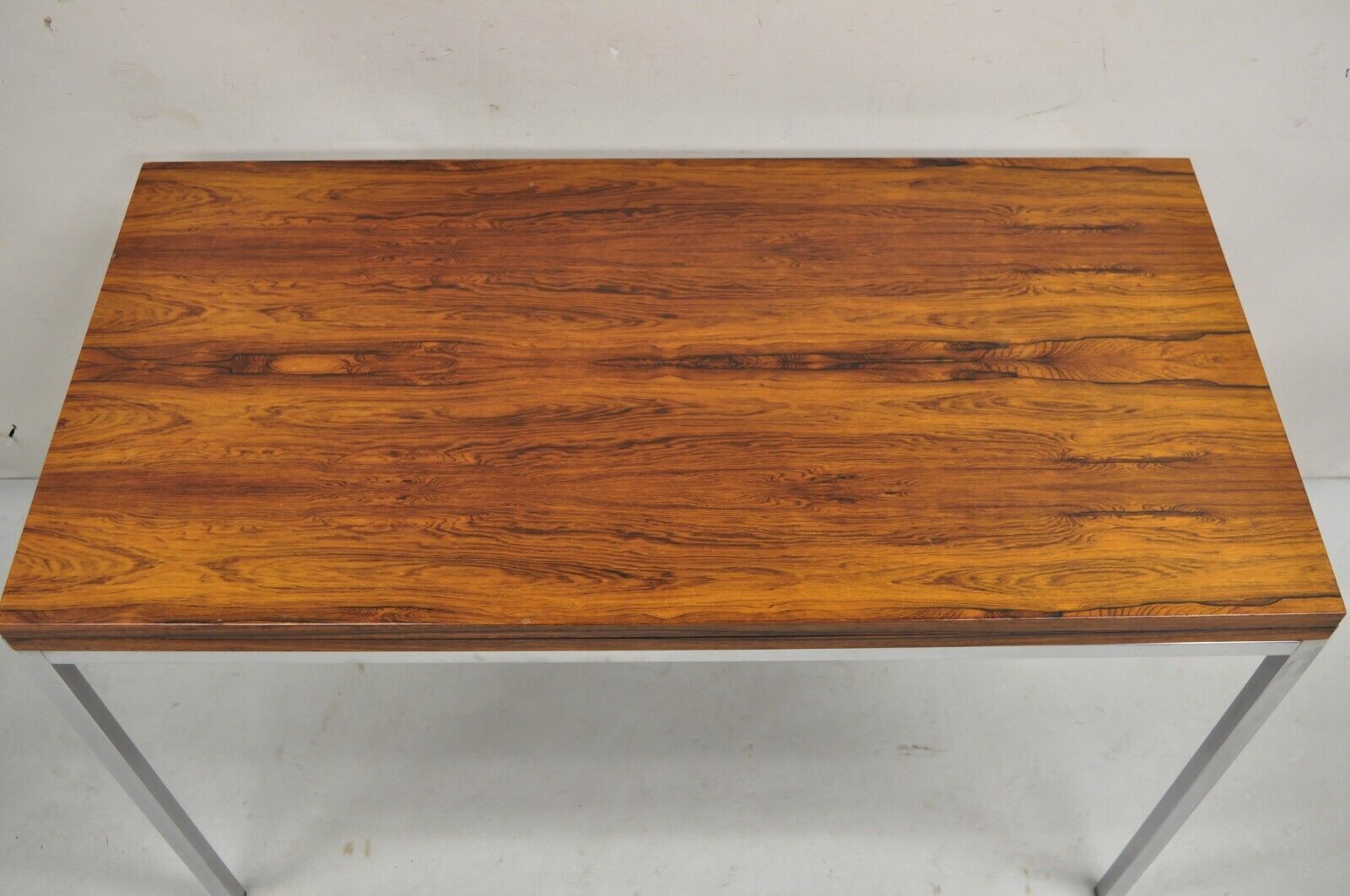 Mid Century Modern Danish Rosewood Flip Top Square Game Table Dining Table