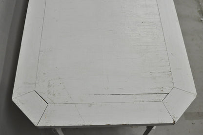 Antique Gothic Renaissance Wrought Iron Stretcher Base Potting Side Table (B)